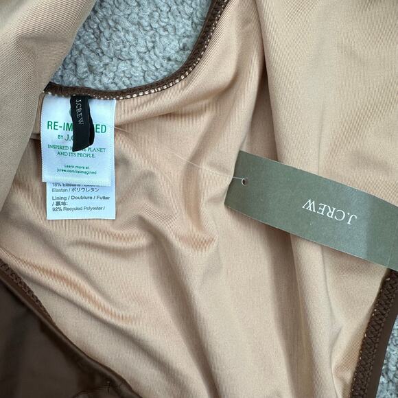 NEW J.Crew O-ring V-neck one-piece Swimsuit Size 22 Brown Plus Size - Picture 4 of 7